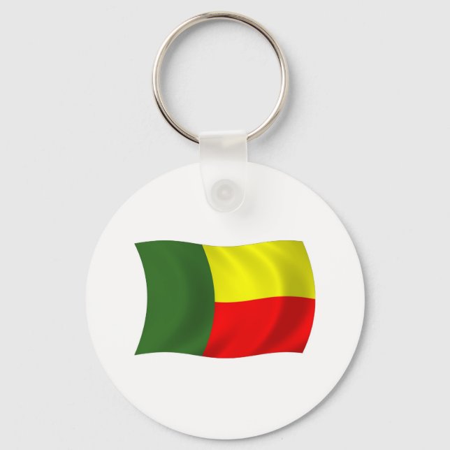 Benin Flag Keychain (Front)