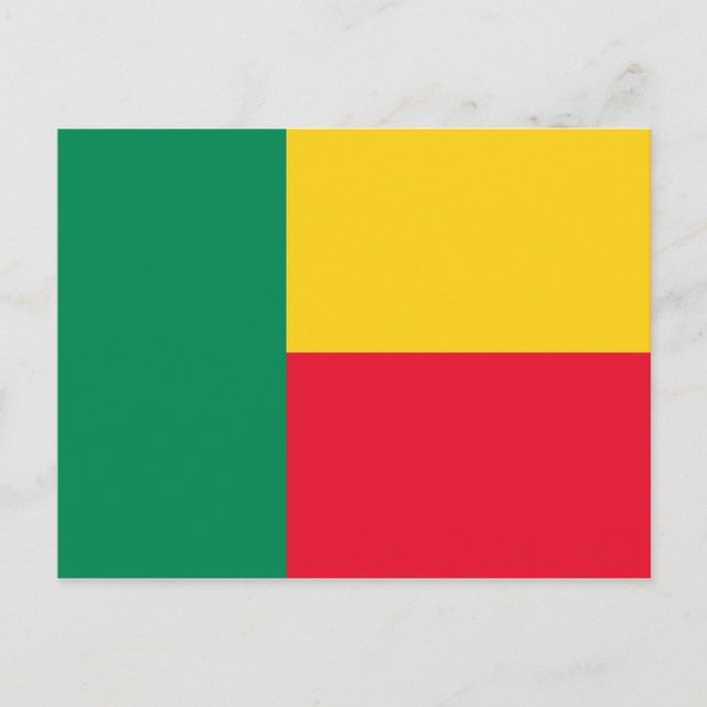 Benin Flag Postcard (Front)
