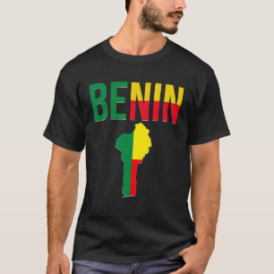 Beninese Benin Country Map Flag T-Shirt