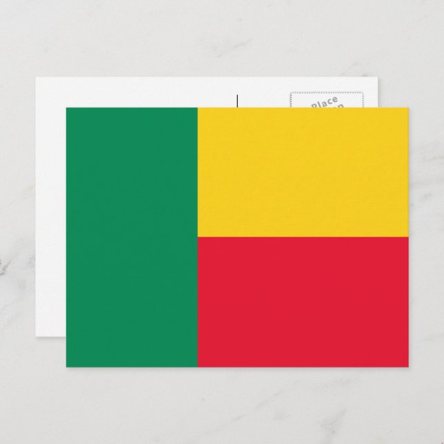 Beninese Flag, Flag of Benin Postcard (Front/Back)