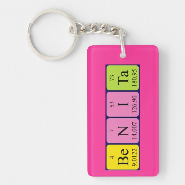 Benita periodic table name keyring (Front)