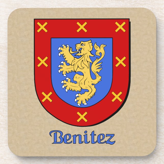 Benitez Family Shield Coaster (Front)