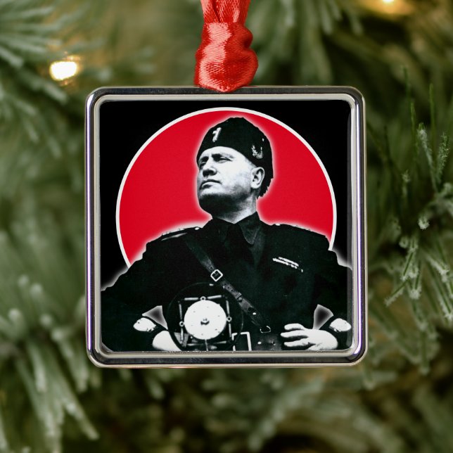 Benito Mussolini Metal Tree Decoration (Tree)