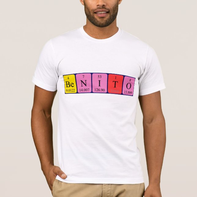 Benito periodic table name shirt (Front)