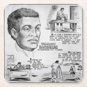 Benjamin Banneker: Black Scientist & Revolutionary Square Paper Coaster
