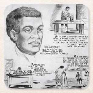 Benjamin Banneker: Black Scientist & Revolutionary Square Paper Coaster