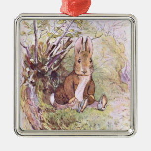 Benjamin Bunny (by Beatrix Potter) Metal Tree Decoration