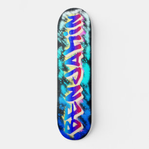 BENJAMIN Customised Graffiti Skateboard