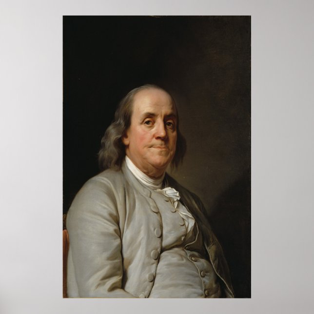 BENJAMIN FRANKLIN by Joseph Siffred Duplessis Poster (Front)