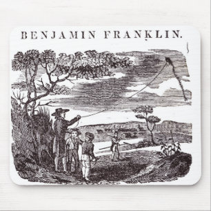 Benjamin Franklin  Conducts his Kite Experiment Mouse Pad