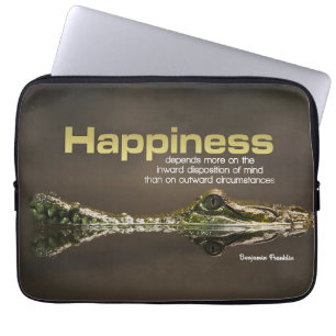 Benjamin Franklin Inspirational Quote Laptop Sleeve
