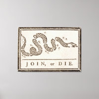 Benjamin Franklin "Join or Die" Cartoon Poster