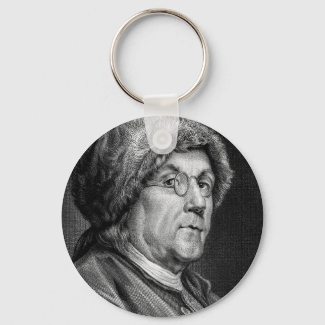 BENJAMIN FRANKLIN  KEY RING (Front)