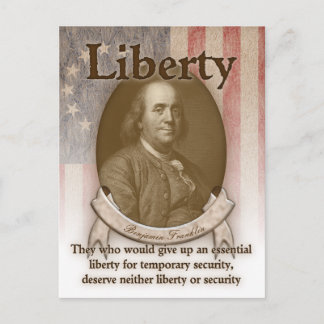 Benjamin Franklin – Liberty Postcard