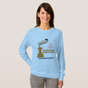 Benjamin Franklin Motto light blue T-Shirt