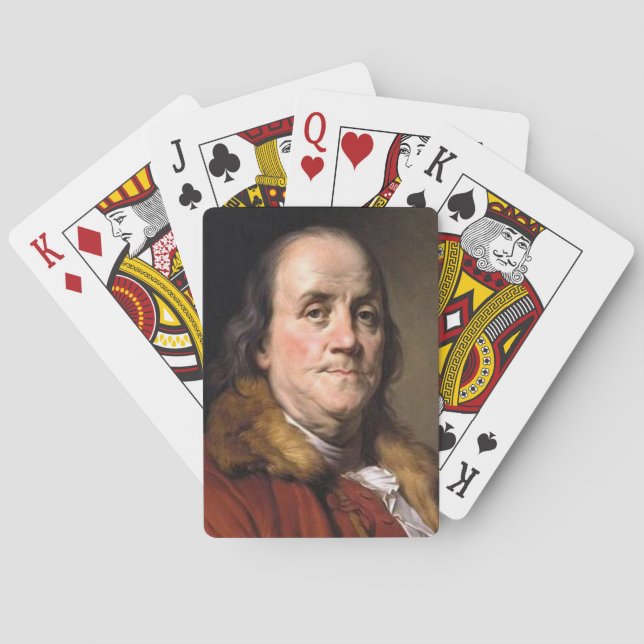 Benjamin Franklin Playing cards (Back)