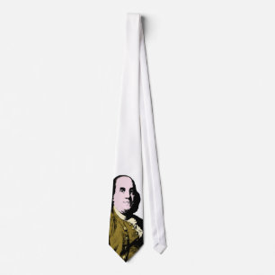 Benjamin Franklin Pop Art Style Tie