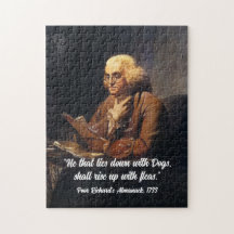 Benjamin Franklin Quote - Customize Jigsaw Puzzle