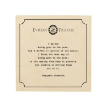 benjamin franklin quote rustic wall plaque 2