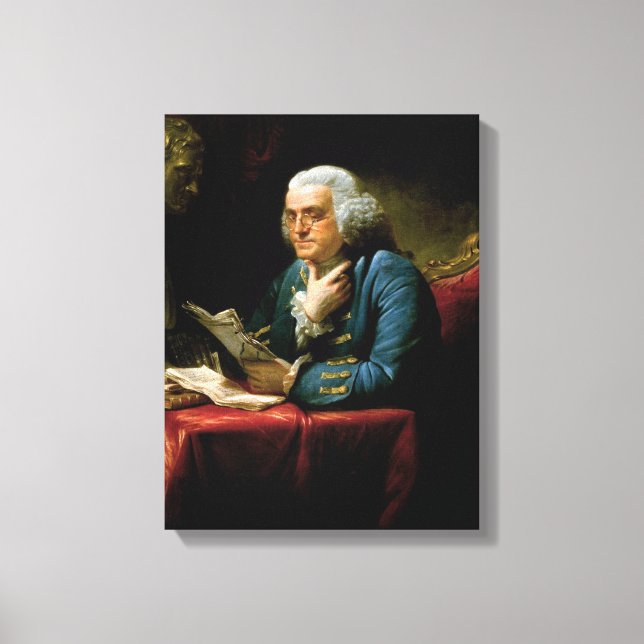 Benjamin-franklin- | Zazzle_Growshop. Canvas Print (Front)