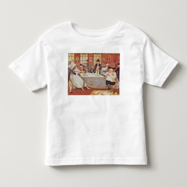 Benjamin Franklin's experiments with electricity Toddler T-Shirt (Front)