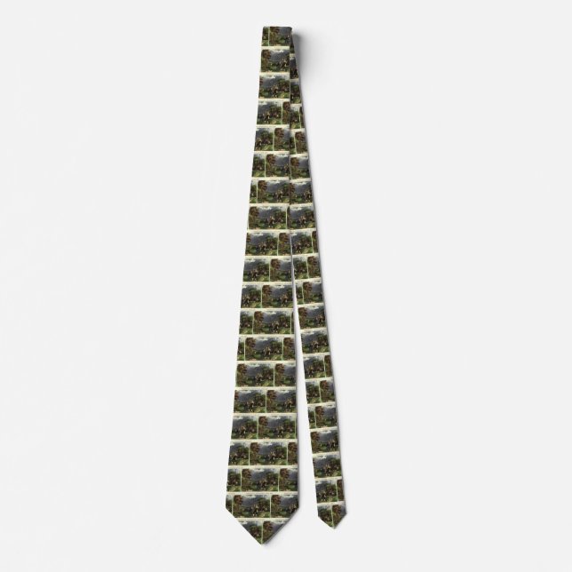 Benjamin Franklin's Lightning and Kite Experiment Tie (Front)