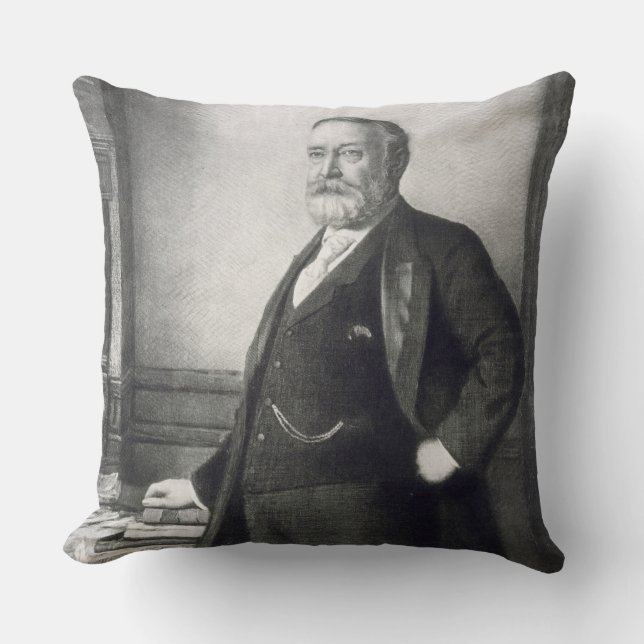 Benjamin Harrison (1833-1901), 23rd President of t Cushion (Front)