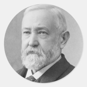 Benjamin Harrison 23 Classic Round Sticker