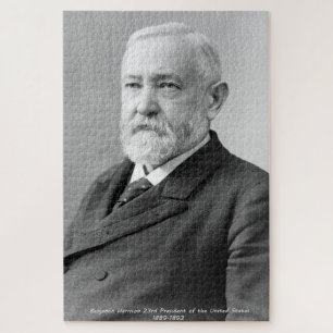 Benjamin Harrison 23rd President of America. Jigsaw Puzzle