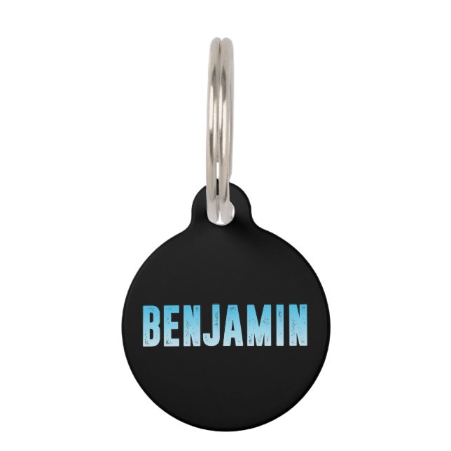 Benjamin name pet tag (Back)