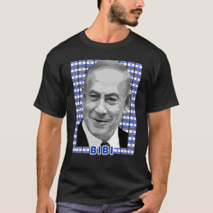Benjamin Netanyahu Israeli Prime Minister Flag of T-Shirt