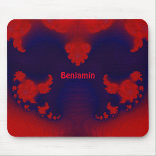 BENJAMIN ~ Red and Blue  Mouse Pad