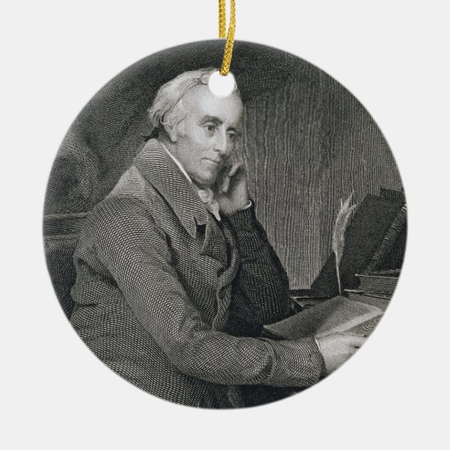 Benjamin Rush, engraved by Richard W. Dodson (1812 Ceramic Tree Decoration (Front)