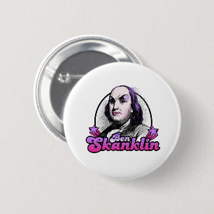 Benjamin Skanklin 6 Cm Round Badge