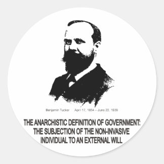Benjamin Tucker Classic Round Sticker