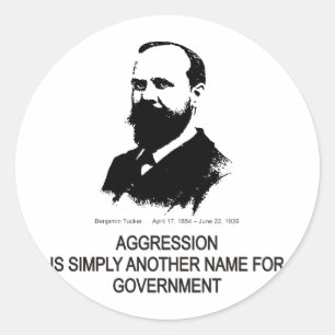 Benjamin Tucker Classic Round Sticker