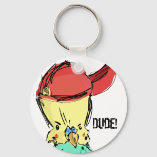 Benji Bird Dude! Key Ring