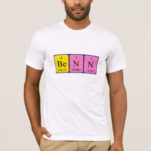 Benn periodic table name shirt