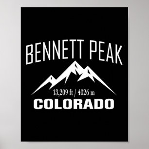 Bennett Peak Colorado Climbing Summit Club Outdoor Poster