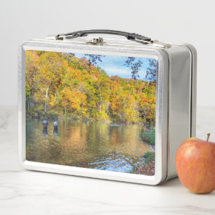 Bennett Spring Autumn Fishing Metal Lunch Box