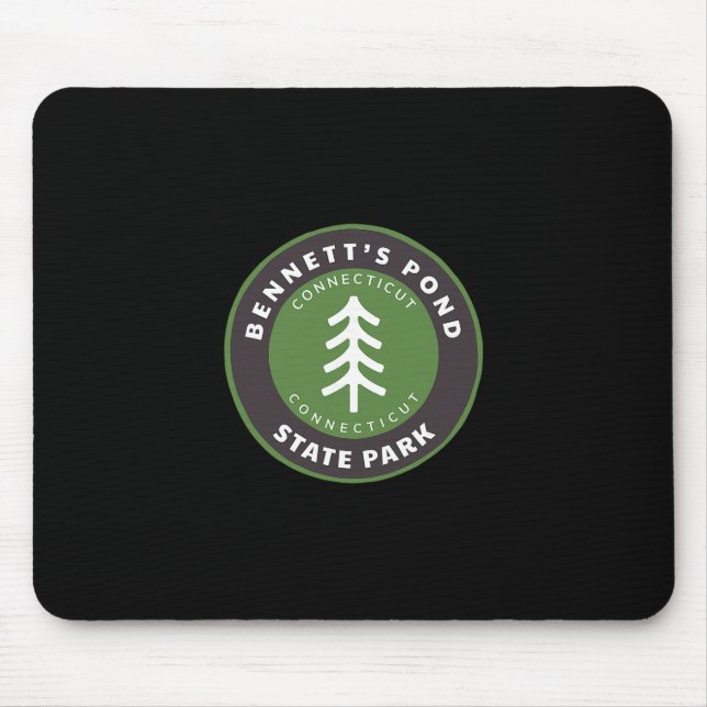 Bennett's Pond State Park Connecticut Ct Tree Badg Mouse Pad (Front)