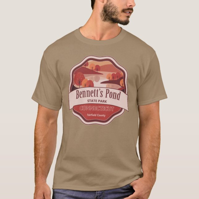 Bennetts Pond State Park Fairfield County Connecti T-Shirt (Front)