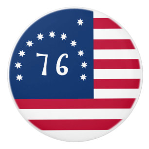 Bennington's Banner: The 76 American Battle Flag Ceramic Knob
