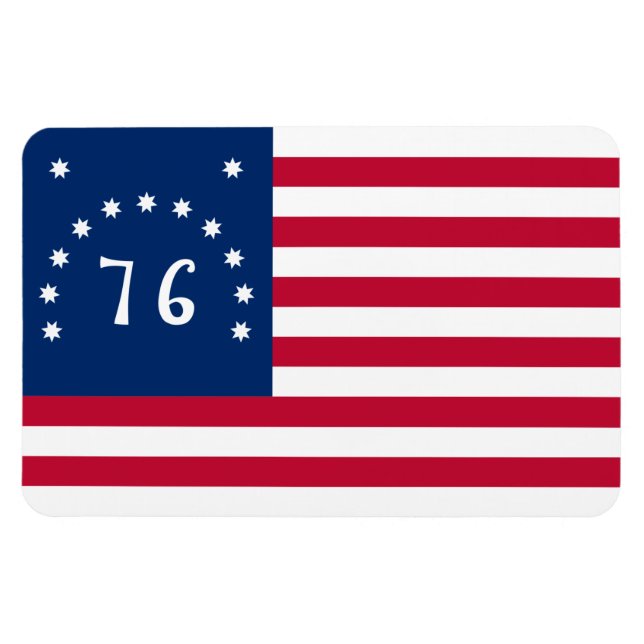 Bennington's Banner: The 76 American Battle Flag Magnet (Horizontal)