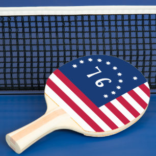 Bennington's Banner: The 76 American Battle Flag Ping Pong Paddle