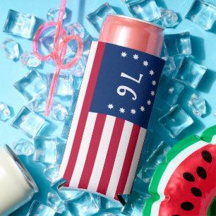 Bennington's Banner: The 76 American Battle Flag Seltzer Can Cooler
