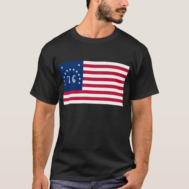 Bennington's Banner: The 76 American Battle Flag T-Shirt (Front)