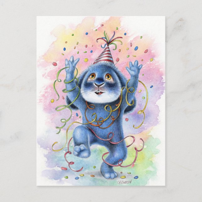 Benny Blue - Celebration Postcard (Front)