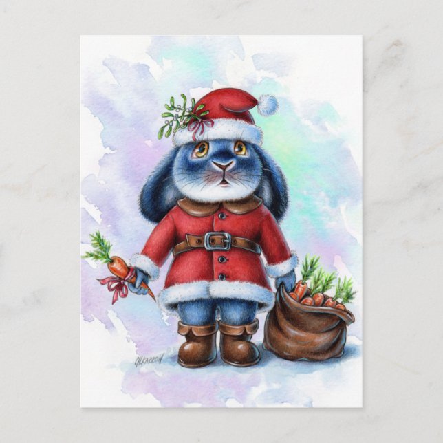 Benny Blue - Santa Postcard (Front)