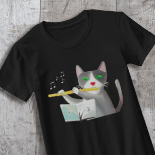 Benny the flute player cat T-Shirt